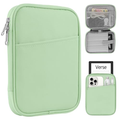 HoYiXi Universal Sleeve Hülle für 7-8 Zoll ablette Fire HD 8/Fire HD 8 Plus Compatible iPad Mini (6th Gen) 8.3" 2021, iPad Mini 5/4/3/2/1, Tab A8, 7"-8" Android Tablet Sleeve Case -Grün von HoYiXi