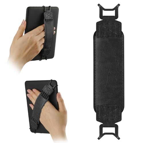 HoYiXi Universal Soft Hand Strap für 6-7-Zoll-E-Reader Kompatibel mit Kobo/Pocketbook/Tolino/Sony/Paperwhite/Nook-E-Readern Passend für 6", 6,8", 7"-E-Reader Hohe Elastizität Handgurt,Schwarz von HoYiXi
