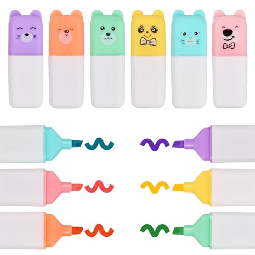 12 Stück Mini Textmarker Set 6 Farben Pastell Textmarker Keilspitze Marker Stifte Textmarker auf Wasserbasis schnell trocknende Flüssigmarker niedlicher Textmarker für Einsatz Hause Schule Büro 12 Stück Mini Textmarker Set 6 Farben Pastell Textmarker Keilspitze Marker Stifte Textmarker auf Wasserbasis schnell trocknende Flüssigmarker niedlicher Textmarker für Einsatz Hause Schule Büro von HoaaiGo