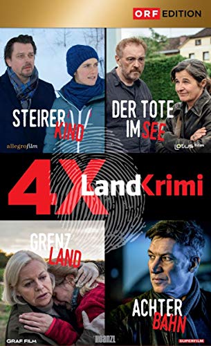 4x Landkrimi-Set: Steirerkind / Der Tote im See / Grenzland / Achterbahn [4 DVDs] von Hoanzl
