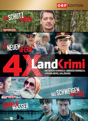 Landkrimi-Set 9: Der Schutzengel, Zu neuen Ufern, Das Schweigen der Esel, Dunkle Wasser [4 DVDs] von Hoanzl