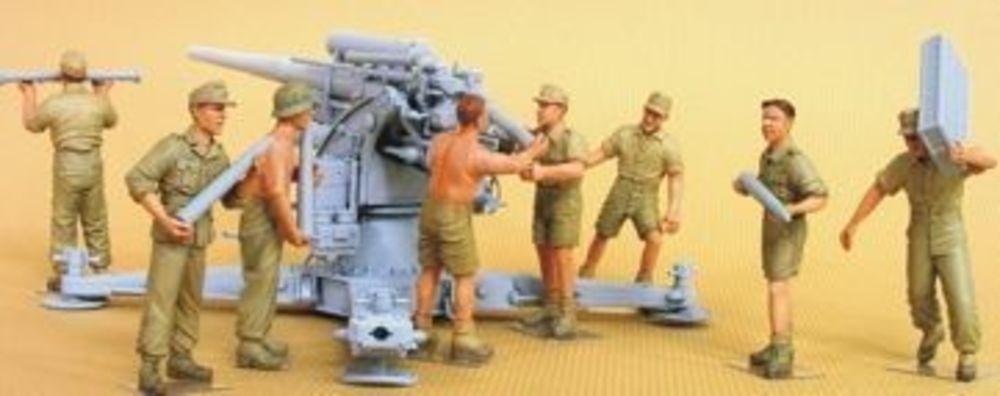 Flak 18 Crew set (Afrikakorps) 8 figures von Hobby Fan