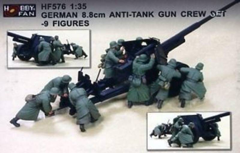 Germ. 8.8cm Anti-Tank Gun Crew Set (9Fig von Hobby Fan