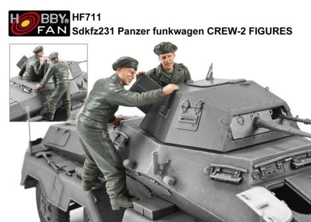Sd.Kfz 231 Panzer Funkwagen Crew - 2 Figuren von Hobby Fan