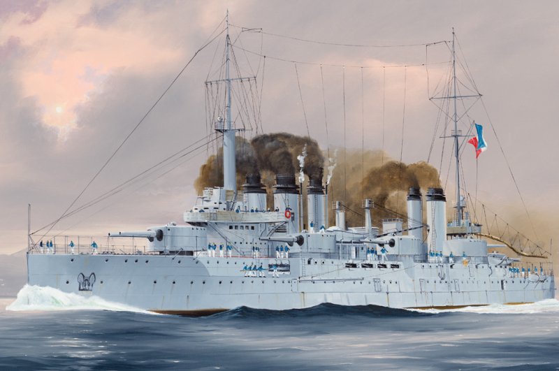French Navy Pre-Dreadnought Battleship Danton von HobbyBoss