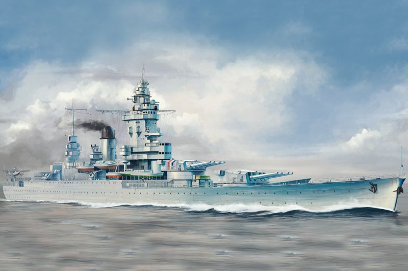 French Navy Strasbourg Battleship von HobbyBoss