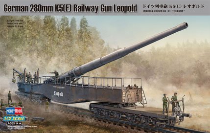 German 280mm K5(E) Railway Gun Leopold von HobbyBoss
