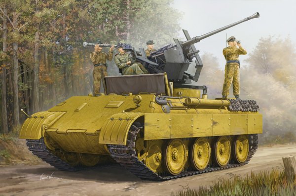 German Panther Ausf.D Flak Bergepanther von HobbyBoss