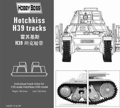 Hotchkiss H39 tank tracks von HobbyBoss