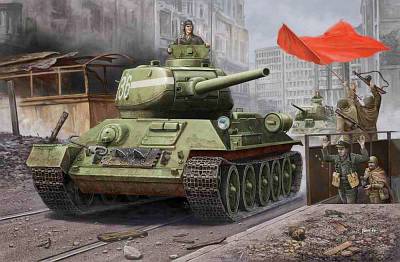 RussianT-34/85(1944 angle-jointed turret) tank von HobbyBoss