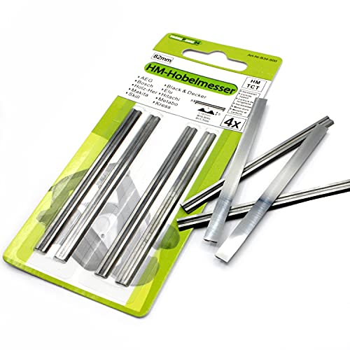 4 Stück HM Wendemesser/Hobelmesser Messer länge 82 mm für Hobel Elektrohobel Aldi Top Craft Duro/Norma/Lidl PARKSIDE 4 Stück HM Wendemesser/Hobelmesser Messer länge 82 mm für Hobel Elektrohobel Aldi Top Craft Duro/Norma/Lidl PARKSIDE von HobbyPower24