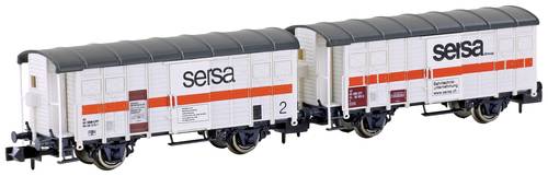 Hobbytrain H24253 N 2er-Set Bahnbauwagen K3 der SERSA von Hobbytrain