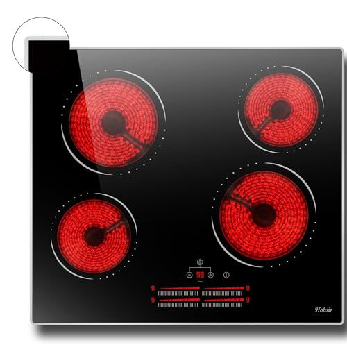 Glaskeramikkochfeld 4 Zonen Kochfelder Sensor-touch Control Kochfeld Autark 60cm, 6000W, 9 Leistungsstufe, verkabelt, kein Stecker Glaskeramikkochfeld 4 Zonen Kochfelder Sensor-touch Control Kochfeld Autark 60cm, 6000W, 9 Leistungsstufe, verkabelt, kein Stecker von Hobsir hob