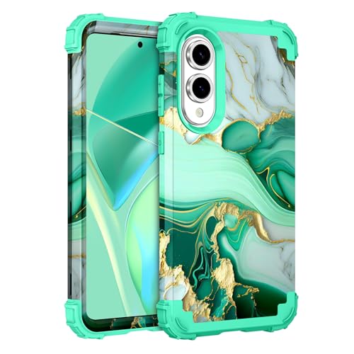 Hocase Hybrid-Schutzhülle für Samsung Galaxy S25 Edge (6,7 Zoll) 2025, robust, stoßfester Schutz, weicher Silikongummi + Hartplastik, Mintgrün von Hocase