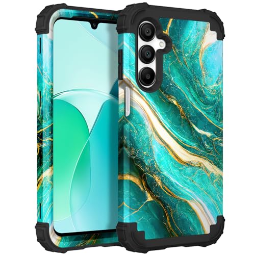 Hocase Schutzhülle für Galaxy A16 5G, robust, stoßfest, weicher Silikon-Gummi und Hartplastik, Hybrid-Schutzhülle für Samsung Galaxy A16 5G (6,7 Zoll) 2025, Smaragdgrün von Hocase