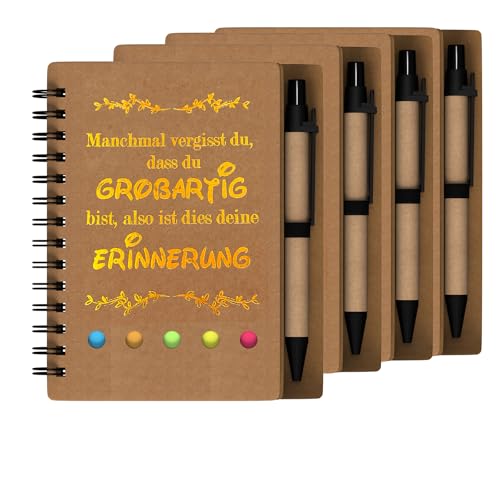 HochoLii Notizbücher 4 Stück,Dankeschön Geschenke, Kleine Geschenke für Kollegen,Mitarbeiter Geschenk,Notizbuch Kariert,Mitarbeiter Geschenk,Kleines Dankeschön,Braun HochoLii Notizbücher 4 Stück,Dankeschön Geschenke, Kleine Geschenke für Kollegen,Mitarbeiter Geschenk,Notizbuch Kariert,Mitarbeiter Geschenk,Kleines Dankeschön,Braun von HochoLii