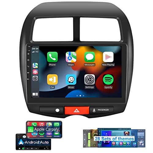 【2+64G】 Hodozzy Carplay Android Auto für Mitsubishi ASX 1/Citroen C4/Peugeot 4008 Android Autoradio 2 Din mit Navi,10.1 Zoll Touchscreen mit Mirror Link/WiFi/GPS/RDS/FM/28 Thema UI/Bluetooth/USB von Hodozzy