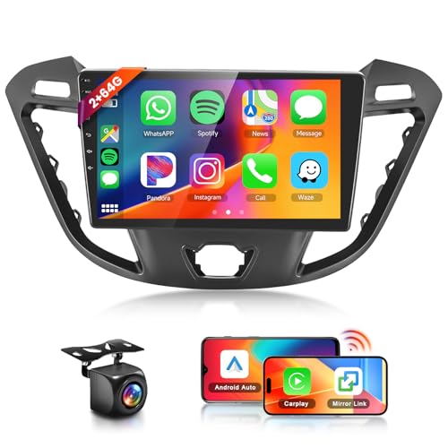 【2+64G】 Hodozzy Carplay Autoradio für Ford Transit Custom Tourneo 2013-2018,9-Zoll-Touchscreen mit Android Auto/DSP/WiFi/GPS/RDS/FM/Bluetooth/USB 【2+64G】 Hodozzy Carplay Autoradio für Ford Transit Custom Tourneo 2013-2018,9-Zoll-Touchscreen mit Android Auto/DSP/WiFi/GPS/RDS/FM/Bluetooth/USB von Hodozzy