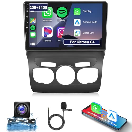 2G+64G Android Autoradio für Citroen C4 B7 C4L DS4 2013-2017 mit Wireless Carplay Android Auto, Hodozzy 10 Zoll Touchscreen mit Navi WiFi Bluetooth Mirrorlink HiFi FM/RDS Radio Canbus Rückfahrkamera 2G+64G Android Autoradio für Citroen C4 B7 C4L DS4 2013-2017 mit Wireless Carplay Android Auto, Hodozzy 10 Zoll Touchscreen mit Navi WiFi Bluetooth Mirrorlink HiFi FM/RDS Radio Canbus Rückfahrkamera von Hodozzy