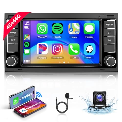 4G+64G Android Autoradio für VW Touareg 2004-2011 für VW T5 T6 Multivan 2004-2009 mit Carplay Android Auto Autoradio,Hodozzy 7 Zoll Touchscreen mit Bluetooth,Navi,Mirror Link,WiFi,Rückfahrkamera 4G+64G Android Autoradio für VW Touareg 2004-2011 für VW T5 T6 Multivan 2004-2009 mit Carplay Android Auto Autoradio,Hodozzy 7 Zoll Touchscreen mit Bluetooth,Navi,Mirror Link,WiFi,Rückfahrkamera von Hodozzy