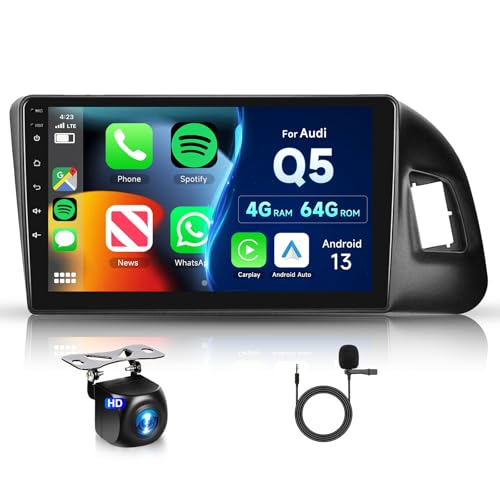 8 Core 4G+64G Autoradio für Audi Q5 2010-2018,Hodozzy 9 Zoll IPS Touchscreen Bildschirm Navi mit Wireless Carplay Android Auto, Android Radio 2 DIN Bluetooth DSP WiFi FM RDS Rückfahrkamera 8 Core 4G+64G Autoradio für Audi Q5 2010-2018,Hodozzy 9 Zoll IPS Touchscreen Bildschirm Navi mit Wireless Carplay Android Auto, Android Radio 2 DIN Bluetooth DSP WiFi FM RDS Rückfahrkamera von Hodozzy