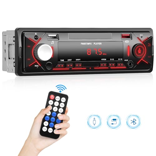 Autoradio mit Bluetooth Freisprecheinrichtung, Hodozzy FM 1 Din Universal Autoradio mit Bluetooth, 1 DIN Autoradio Mp3 Player mit USB-Wiedergabe & Aufladen, Auto Multimedia Player Aux-Eingang Autoradio mit Bluetooth Freisprecheinrichtung, Hodozzy FM 1 Din Universal Autoradio mit Bluetooth, 1 DIN Autoradio Mp3 Player mit USB-Wiedergabe & Aufladen, Auto Multimedia Player Aux-Eingang von Hodozzy