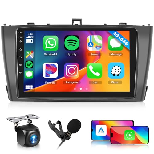Hodozzy 2G+64G Android Autoradio für Toyota Avensis T27 2008-2015 mit Wireless Carplay Android Auto Mirror Link, Radio 2 Din 9 Zoll Touchscreen Navi DSP Bluetooth WiFi FM/RDS Radio, Lenkradsteuerung Hodozzy 2G+64G Android Autoradio für Toyota Avensis T27 2008-2015 mit Wireless Carplay Android Auto Mirror Link, Radio 2 Din 9 Zoll Touchscreen Navi DSP Bluetooth WiFi FM/RDS Radio, Lenkradsteuerung von Hodozzy