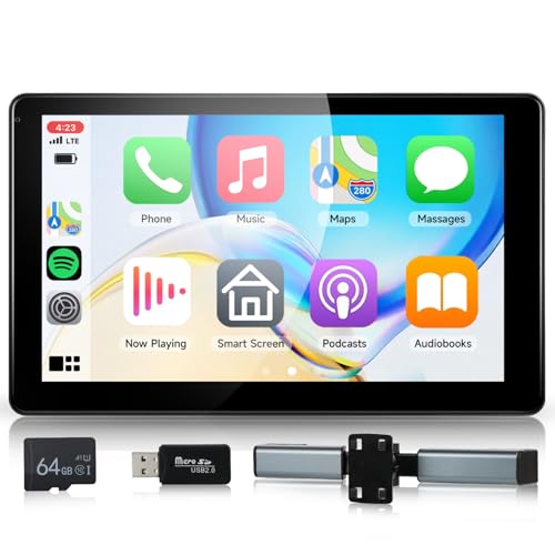 Hodozzy 9-Zoll HD Touchscreen Auto Kopfstütze Monitor mit CarPlay & Android Auto, Auto Fernseher mit Bluetooth, Super Link, FM Radio, AUX, 64G TF-Karte, Universal Bildschirm Kopfstütze für Alle Autos Hodozzy 9-Zoll HD Touchscreen Auto Kopfstütze Monitor mit CarPlay & Android Auto, Auto Fernseher mit Bluetooth, Super Link, FM Radio, AUX, 64G TF-Karte, Universal Bildschirm Kopfstütze für Alle Autos von Hodozzy