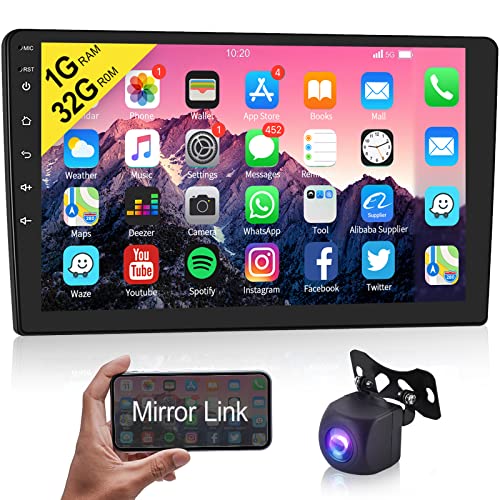 Hodozzy Autoradio Android Navi 9 Zoll 32GB Touchscreen Auto Stereo 2 Din mit GPS Navigation, WiFi, Bluetooth Autoradio Bildschirm, Mirror Link, HiFi FM RDS Radio Doppel Din Rückfahrkamera, USB/SWC Hodozzy Autoradio Android Navi 9 Zoll 32GB Touchscreen Auto Stereo 2 Din mit GPS Navigation, WiFi, Bluetooth Autoradio Bildschirm, Mirror Link, HiFi FM RDS Radio Doppel Din Rückfahrkamera, USB/SWC von Hodozzy
