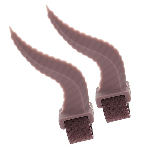 Hoement 1 Paar Zubehör Für Kopfhörerhörner Kopfhörer Mit Dämonenhörnern 3D-teufelshorn Kopfhörer Hörner Kopfhörer Mit Teufelshörnern Kopfhöreranschluss Horn-Headset-Befestigung Kieselgel von Hoement