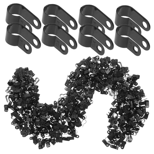 Hoement 1000 Stück Kabelklemmen, Befestigungselemente, Kleine Klemmen, Kabelclips Für Kabelmanagement, Kabelklemmenbefestigung, Automobil Drahtklemme, Drahtklemmen Für Kabel, Kabelclips von Hoement