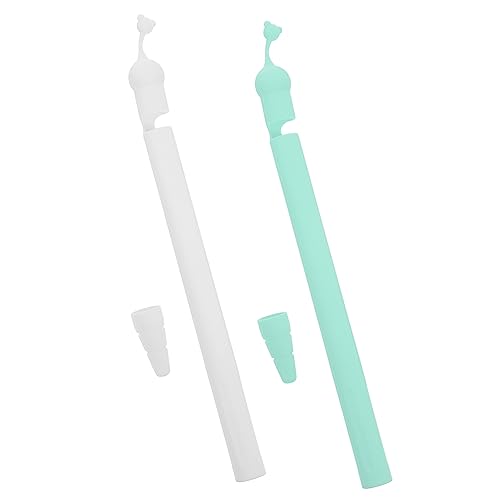 Hoement 2st Stiftetui Aus Silikon Bleistifthülle Für Stylus Stiftkappe Anti-verlorene Bleistifthülle Bleistiftabdeckung Stiftschutzhülle Stifthüllenabdeckung Federmäppchen Kieselgel von Hoement