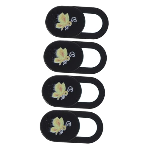 Hoement 4pcs Biene Muster Webcam Abdeckungen Laptop Tablet Kamera Privatsphäre Abdeckungen Peeping Kappe von Hoement