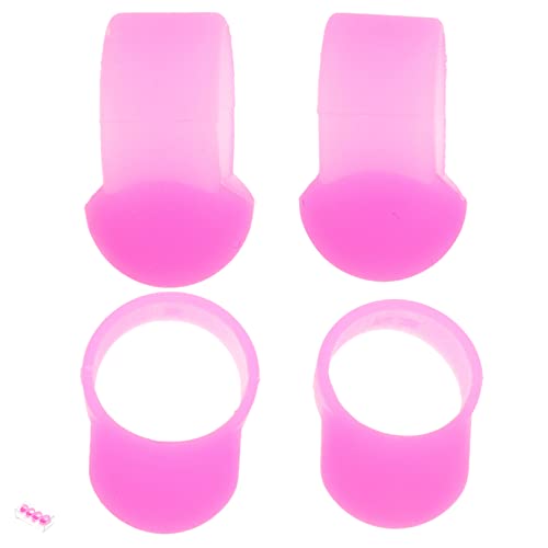 Hoement 4 Stück Drumstick Fingerabdeckungen, Ethereal Drum Finger Covers, Finger Drum Pad, Steel Tongue Drum Mallets, Percussion Zubehör, Drum Finger Sleeve, Drum Finger Picks, Steel Drum von Hoement