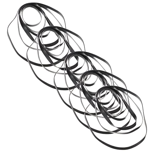 Hoement 50 Stück Kassetten-Kassettenspieler-Antriebsriemen Quadratische Kassettenriemen Kassettenspieler-Antriebsriemen Kassettenrekorder-Antriebsriemen Kassettenrekorder-Riemen von Hoement