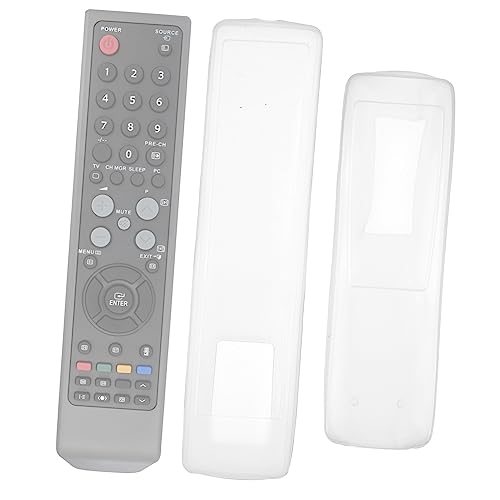 Hoement Fernbedienung Schutzhülle Aus Transparente Staubschutzabdeckung Für Fernseher Und Klimaanlage Kompatibel Mit Gängigen Modellen TV + AC Cover von Hoement