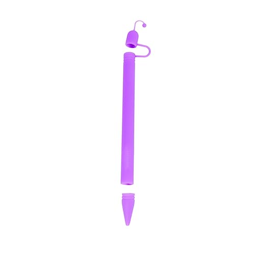 Hoement Griff Aus Silikon Stylus-stiftabdeckung Eingabestift Stiftkappenhalter Stiftschutz Stylus-taschenabdeckung Stifthülse Stifthalter Stylus Stiftetui Stift-schutzhülle Violett von Hoement