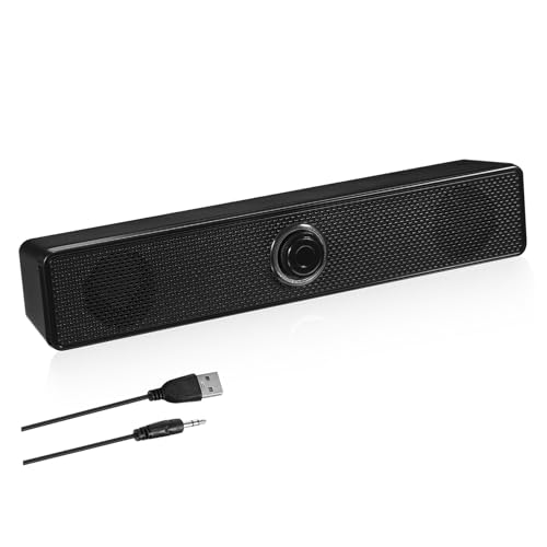 Hoement Sound Bar Lautsprecher Für Pc Und Tv Kompakte Soundbar Mit Hochwertigem Stereo-Sound Einfache Nutzung Multi-funktional Tragbar Und Langlebig Für Desktop Und Mobile Geräte Hoement Sound Bar Lautsprecher Für Pc Und Tv Kompakte Soundbar Mit Hochwertigem Stereo-Sound Einfache Nutzung Multi-funktional Tragbar Und Langlebig Für Desktop Und Mobile Geräte von Hoement