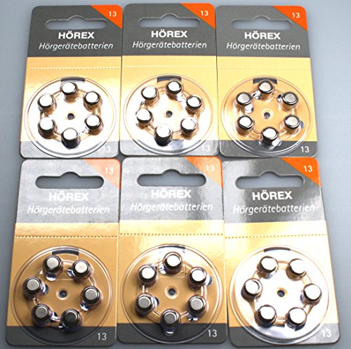 36 Hörgeräte Batterien Basic von Hörex Größe 13er NEU 36 Hörgeräte Batterien Basic von Hörex Größe 13er NEU von Hörex Basic