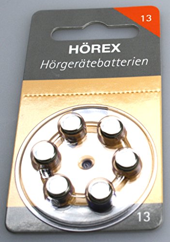 Hörex Hörgeräte Batterien Basic Größe 13er (orange) 1 Blister von Hörex Basic