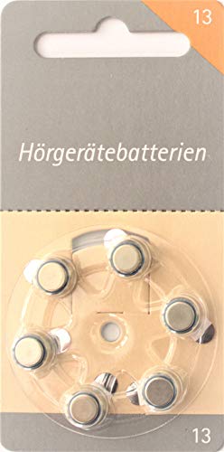 Hörgeräte Batterien Größe 13er Basisbatterie von Hörex Basic