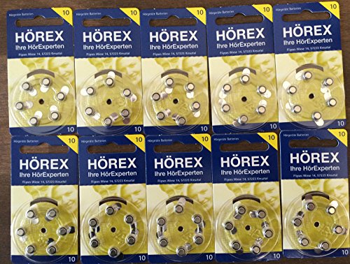 Hörgeräte Batterien Größe 10er 60 Stück Hörgeräte Batterien Größe 10er 60 Stück von Hörex