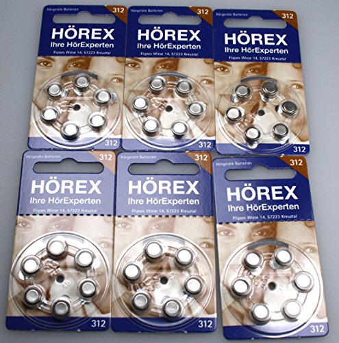 Hörgeräte Batterien Größe 312er 36 Stück Hörgeräte Batterien Größe 312er 36 Stück von Hörex