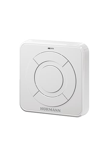 Hörmann Funk-Innentaster FIT 5 BS (Vier Tastenfunktionen + Abfragetaste, Weiß, intuitive Bedienung, Fernbedienung, Smart Home) 4511823 von Hörmann