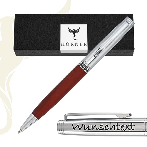 Hörner Legno Kugelschreiber mit Gravur I Sandelholz I Premium Design I Edle Geschenk-Box I Schreibfarbe Blau I Strichstärke M 1 mm I Drehkugelschreiber I Hochwertiger Holzkugelschreiber Hörner Legno Kugelschreiber mit Gravur I Sandelholz I Premium Design I Edle Geschenk-Box I Schreibfarbe Blau I Strichstärke M 1 mm I Drehkugelschreiber I Hochwertiger Holzkugelschreiber von Hörner
