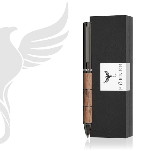 Hörner Obscurus Kugelschreiber mit Gravur I Walnuss-Holz I Premium Design I Edle Geschenk-Box I Schreibfarbe Blau I Strichstärke M 1 mm I Drehkugelschreiber I Hochwertiger Holzkugelschreiber Hörner Obscurus Kugelschreiber mit Gravur I Walnuss-Holz I Premium Design I Edle Geschenk-Box I Schreibfarbe Blau I Strichstärke M 1 mm I Drehkugelschreiber I Hochwertiger Holzkugelschreiber von Hörner