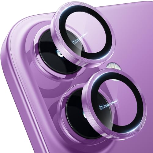 Hoerrye für iPhone 16 /iPhone 16 Plus Kameraschutz, [Kratzfest, Stabil], Ultra-Klar 9H Härte Kamera Schutzfolie HD gehärtetes Metallglas Kamera Displayschutzfolie Filmzubehör Pink von Hoerrye