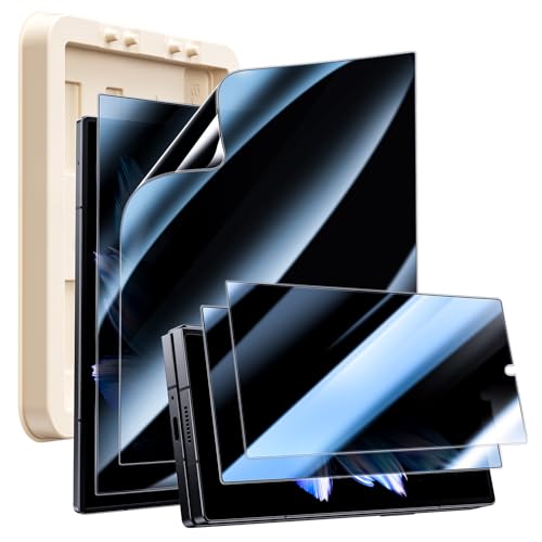 Hoerrye für Samsung Galaxy Z Fold 6 Sichtschutz,Privatsphäre Schutzfolie[Fingerabdruck Entsperrung] [28°Privacy Schutz] 9H Displayschutz Stück Bläschenfrei Eco-Friendly,2 Stück Datenschutz von Hoerrye
