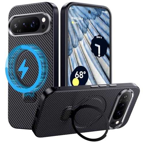 Hoerrye für Google Pixel 9 Pro XL Hülle Kompatibel mit magsafe mit Ständer,Schieber Kameraschutz,Verstellbare Ständer,Stoßfest Militärschutz Magnetische Dünne Schutzhülle Phone Case Cover Hoerrye für Google Pixel 9 Pro XL Hülle Kompatibel mit magsafe mit Ständer,Schieber Kameraschutz,Verstellbare Ständer,Stoßfest Militärschutz Magnetische Dünne Schutzhülle Phone Case Cover von Hoerrye