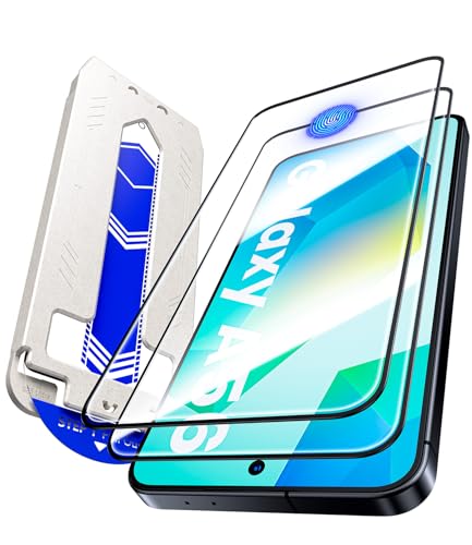 Hoerrye für Samsung Galaxy A56 5G für PanzerGlas - 9H+ Härte, 100% Fingerabdruck Kompatibel[Auto Dust-Elimination] HD Displayschutz Folie Zubehör Bläschenfrei, 2 Stück von Hoerrye